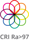 Indice di resa cromatica (C.R.I.) della striscia LED: CRI Ra>97