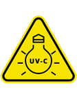 Attention : ce produit a des LED UV-C Attention : ce produit a des LED UV-C